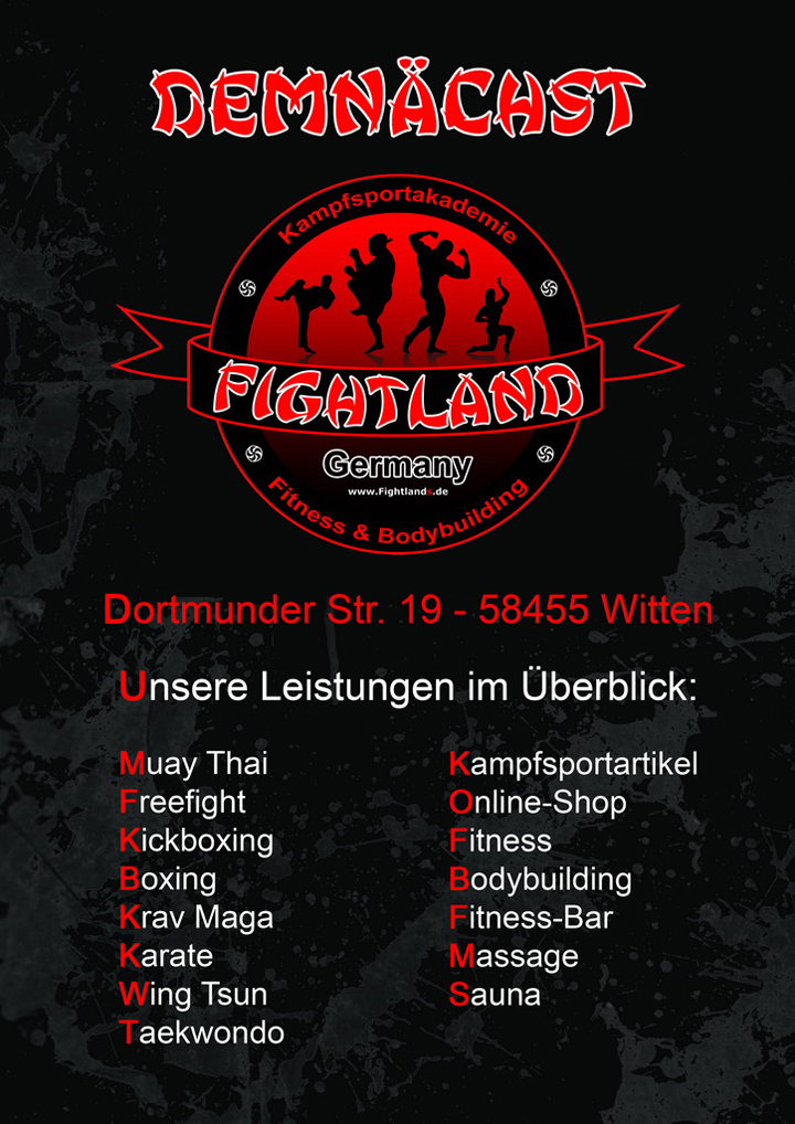 Fightland Poster 01 blk